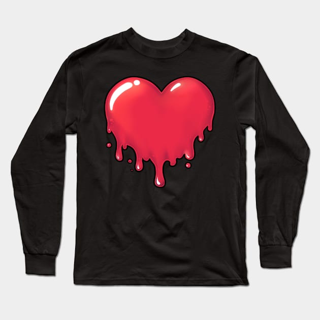 Bludd Heart Long Sleeve T-Shirt by Bluddshed